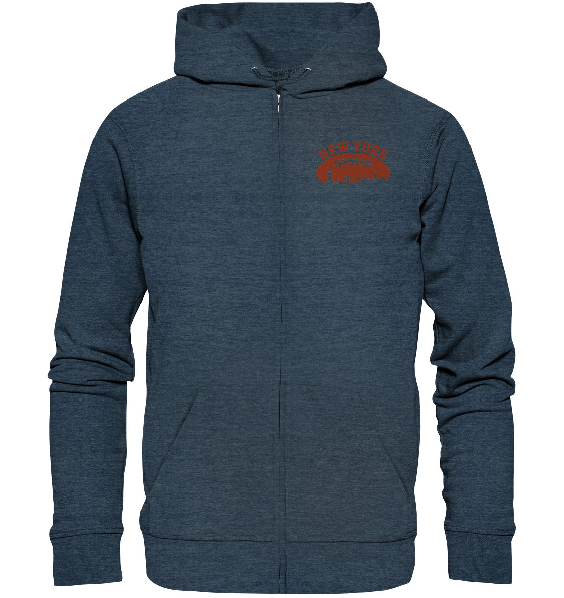 New York Football Silhoutte  - Organic Zipper
