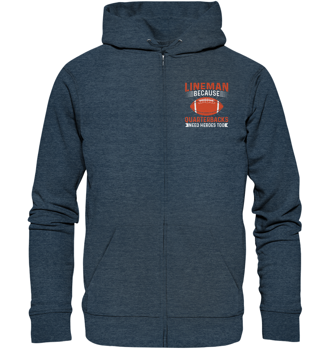 Lineman Quarterback Heroes - Organic Zipper
