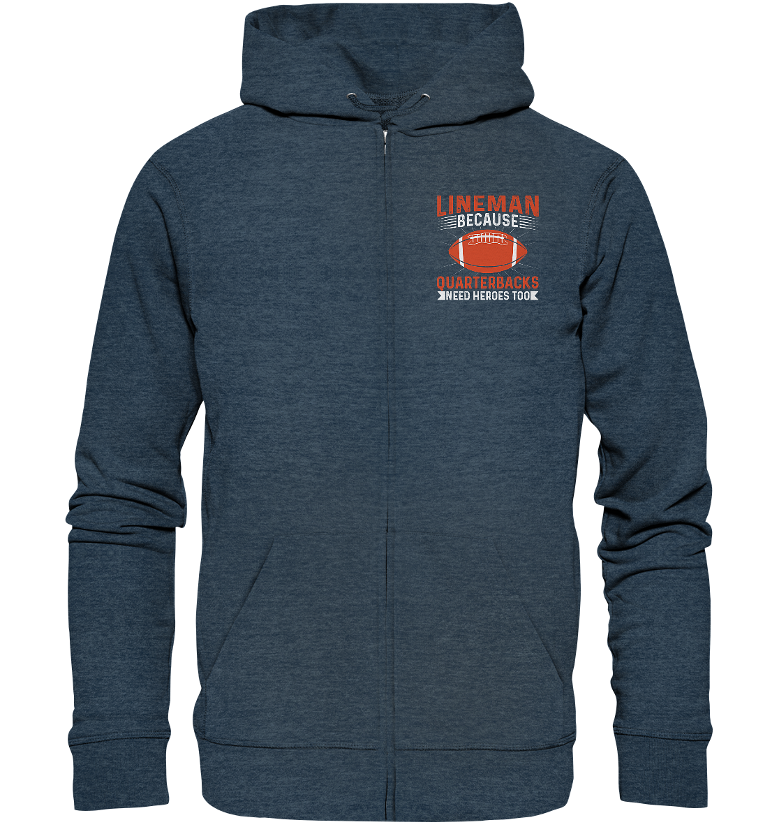 Lineman Quarterback Heroes - Organic Zipper