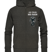 No Pain No Gain Metal  - Organic Zipper