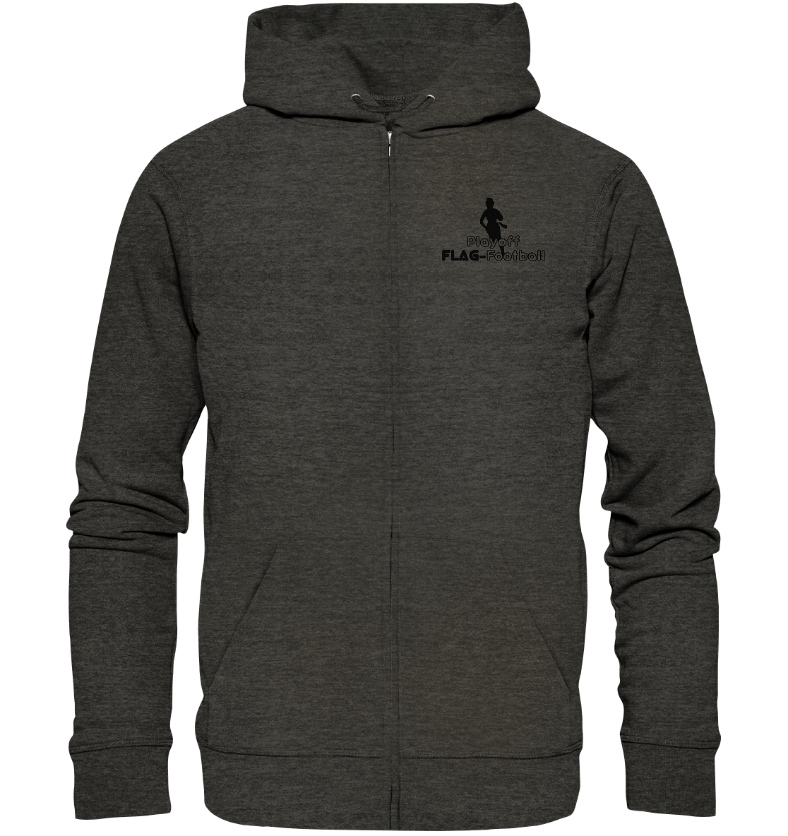 Playoff Flag Football  Women black  - Organic Zipper