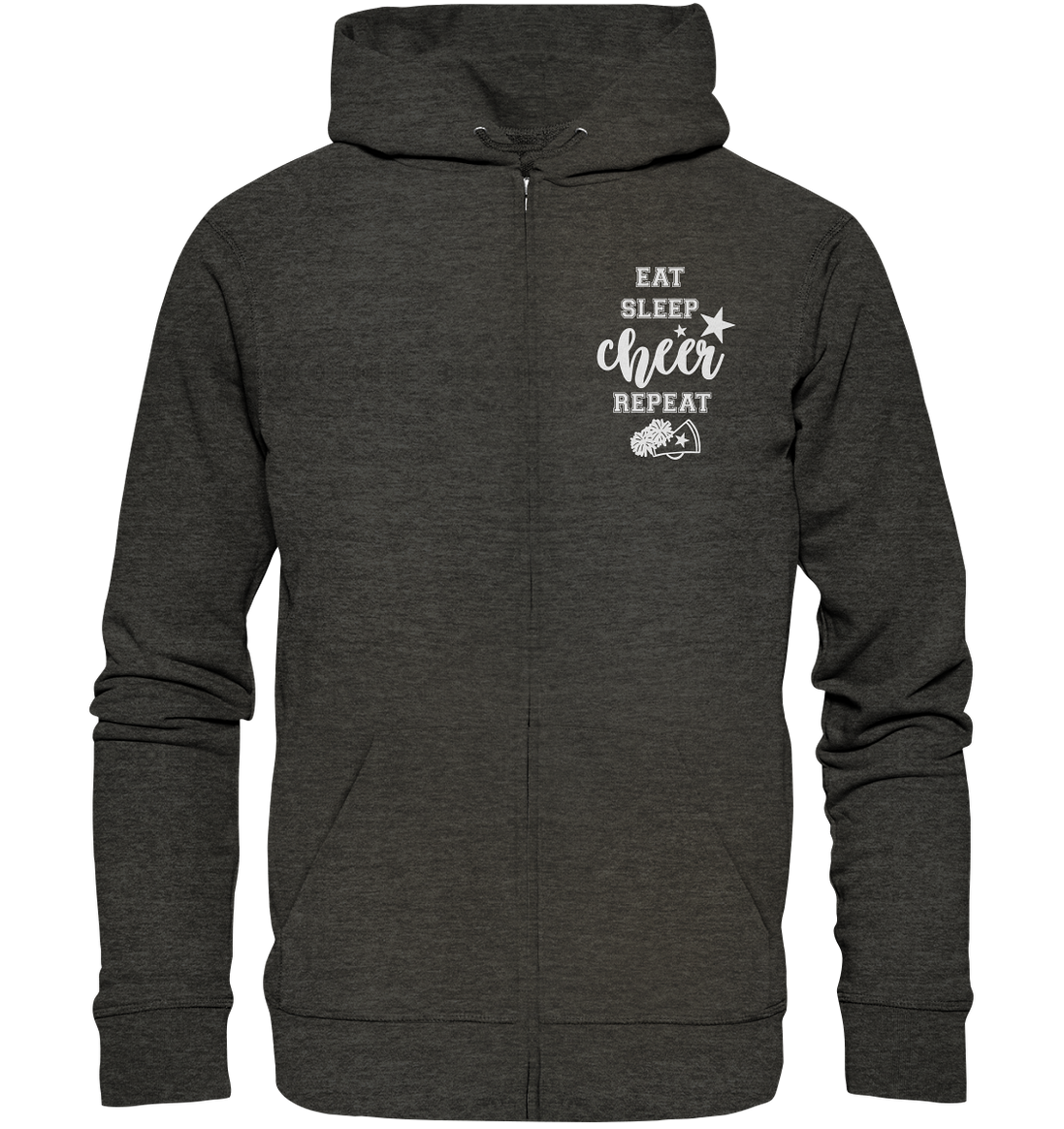 Eat Sleep Cheer - Organic Zipper
