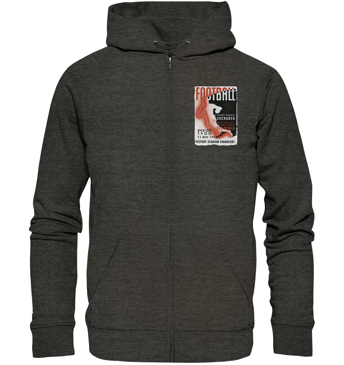 Red Devils Frankfurt 1945 - Organic Zipper