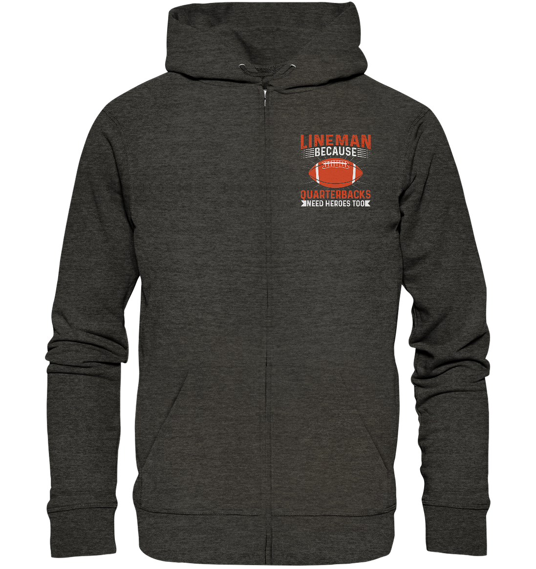 Lineman Quarterback Heroes - Organic Zipper