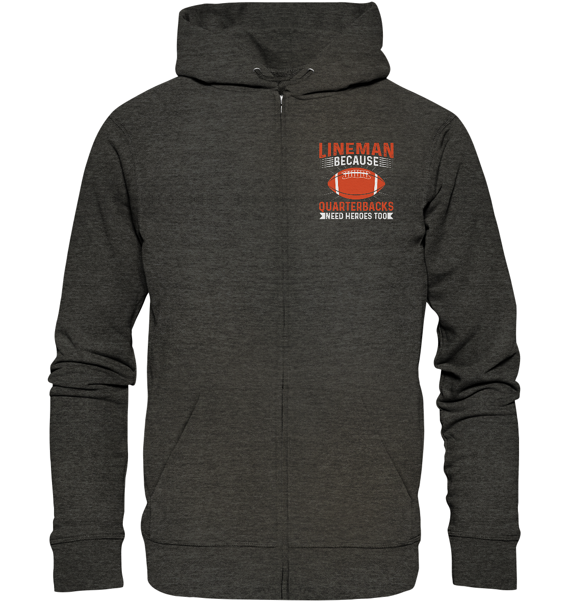 Lineman Quarterback Heroes - Organic Zipper