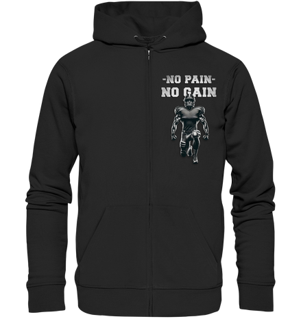 No Pain No Gain Metal  - Organic Zipper