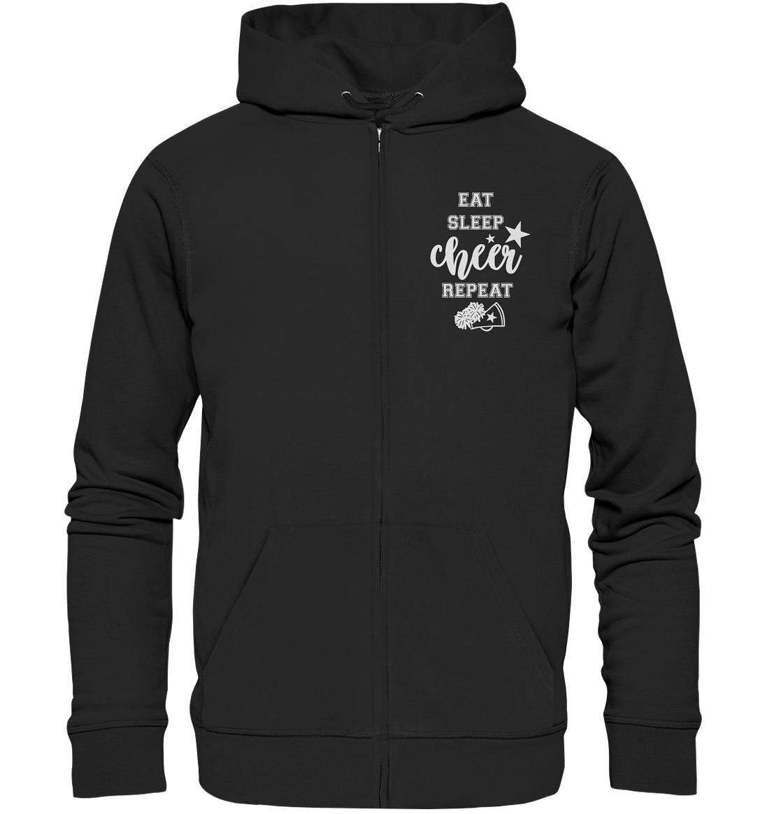 Eat Sleep Cheer - Organic Zipper