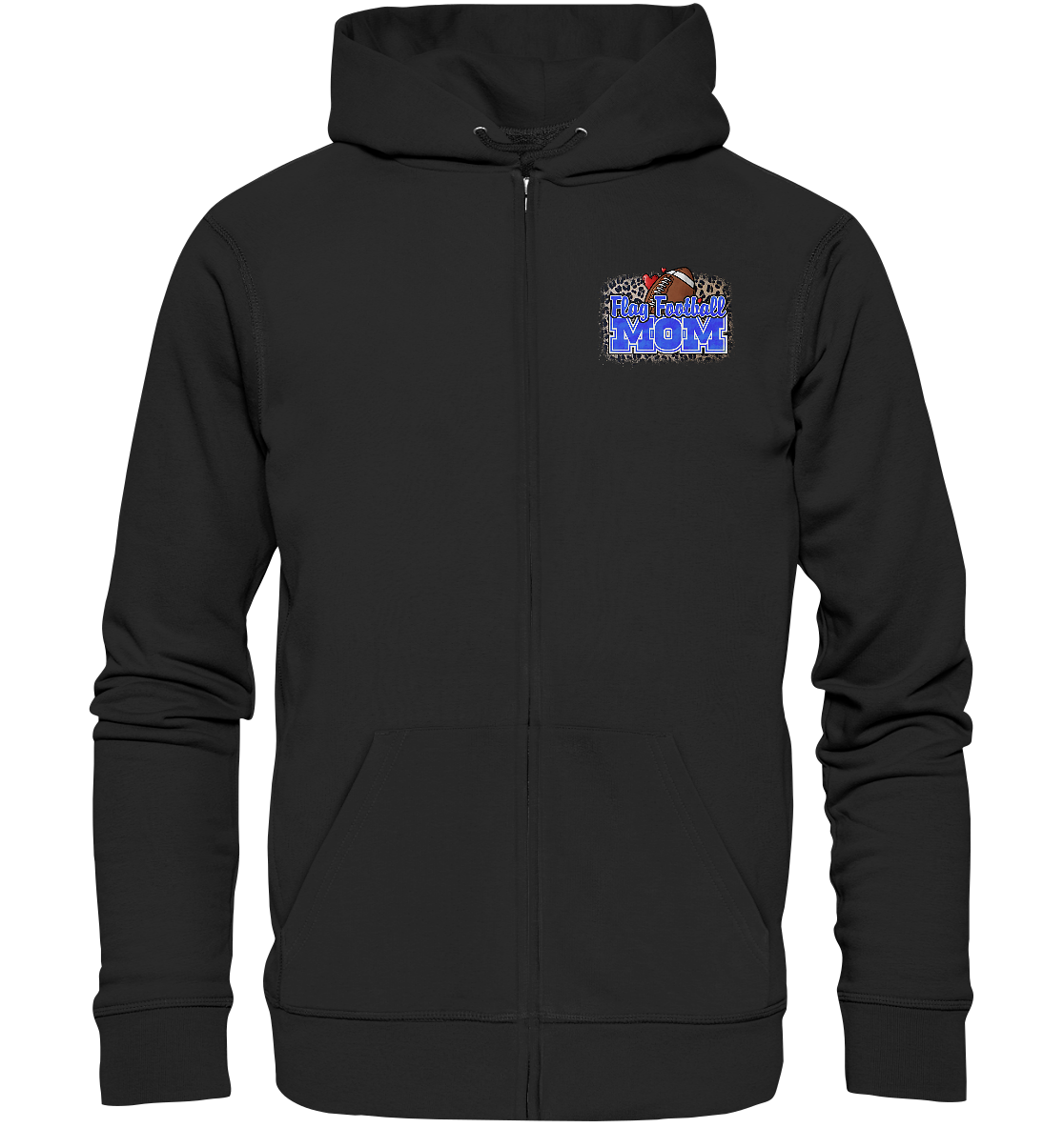 Flag Football Mom - Organic Zipper