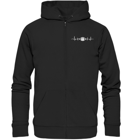 Football Heartbeat - Organic Zipper