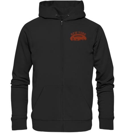 New York Football Silhoutte  - Organic Zipper