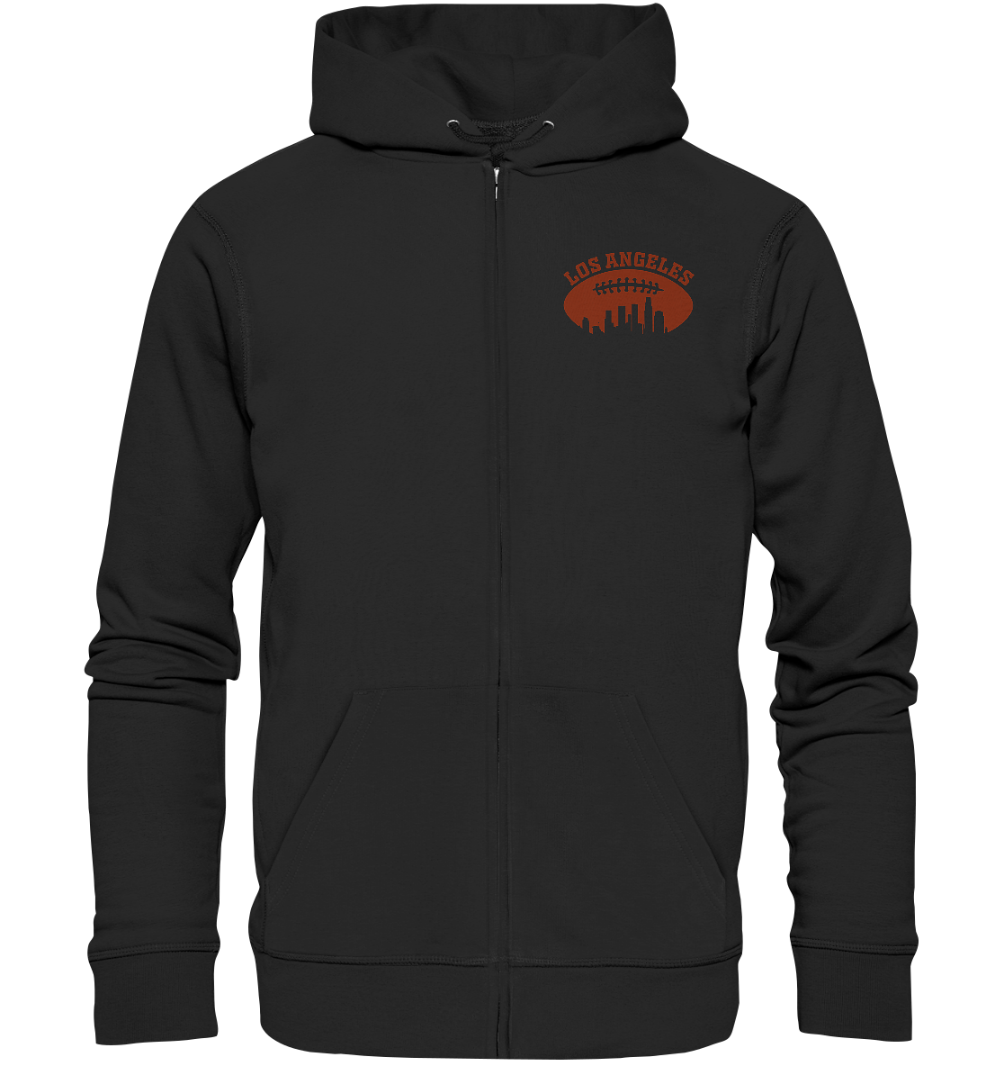 Los Angeles Football Silhouette - Organic Zipper