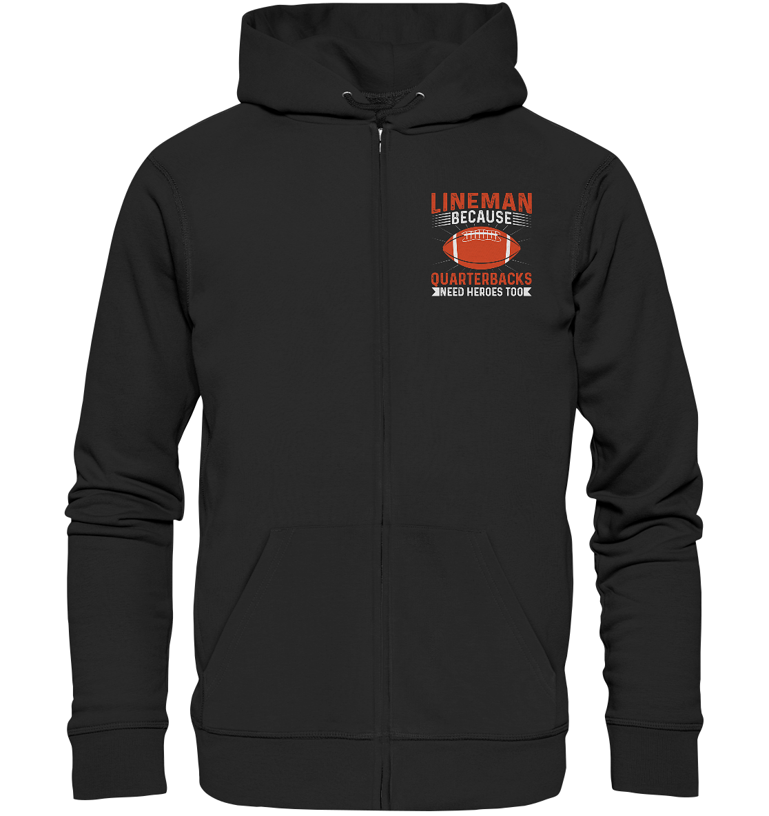 Lineman Quarterback Heroes - Organic Zipper
