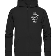 Eat Sleep Cheer - Organic Zipper
