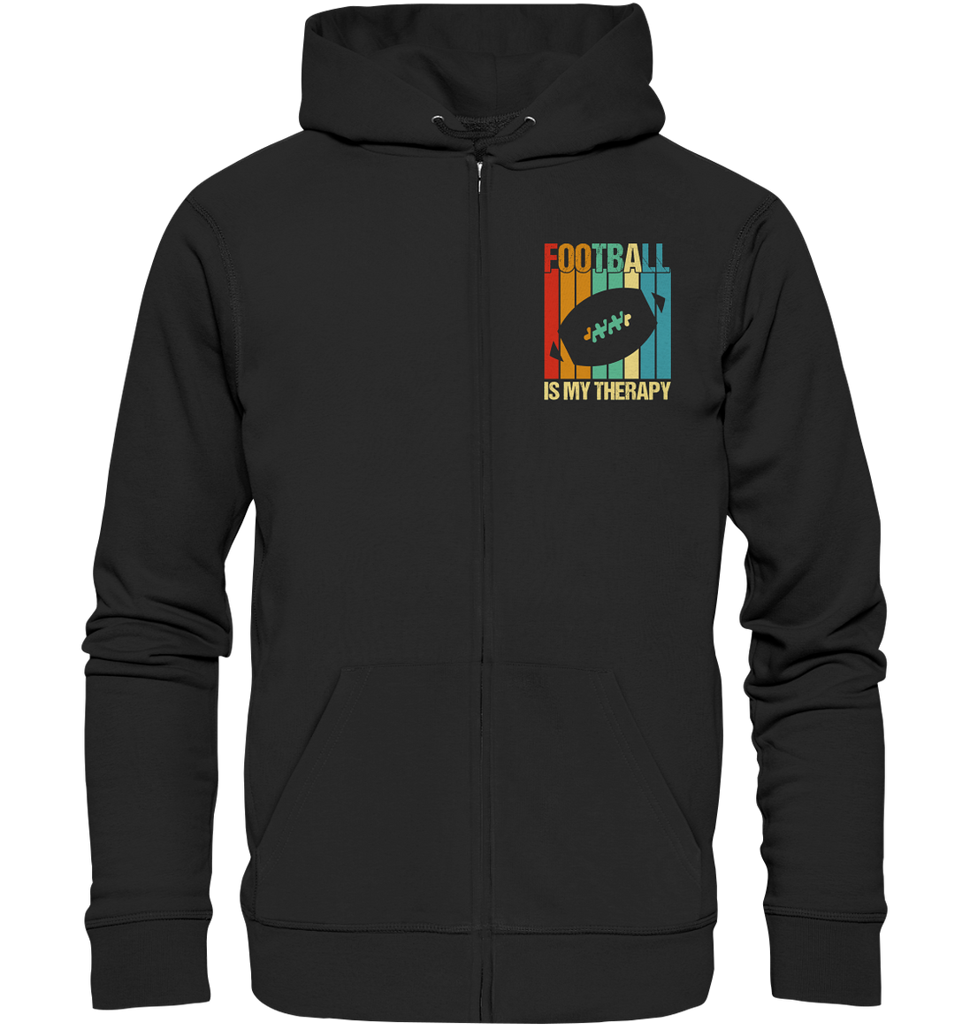 Football is my Therapy - Organic Zipper