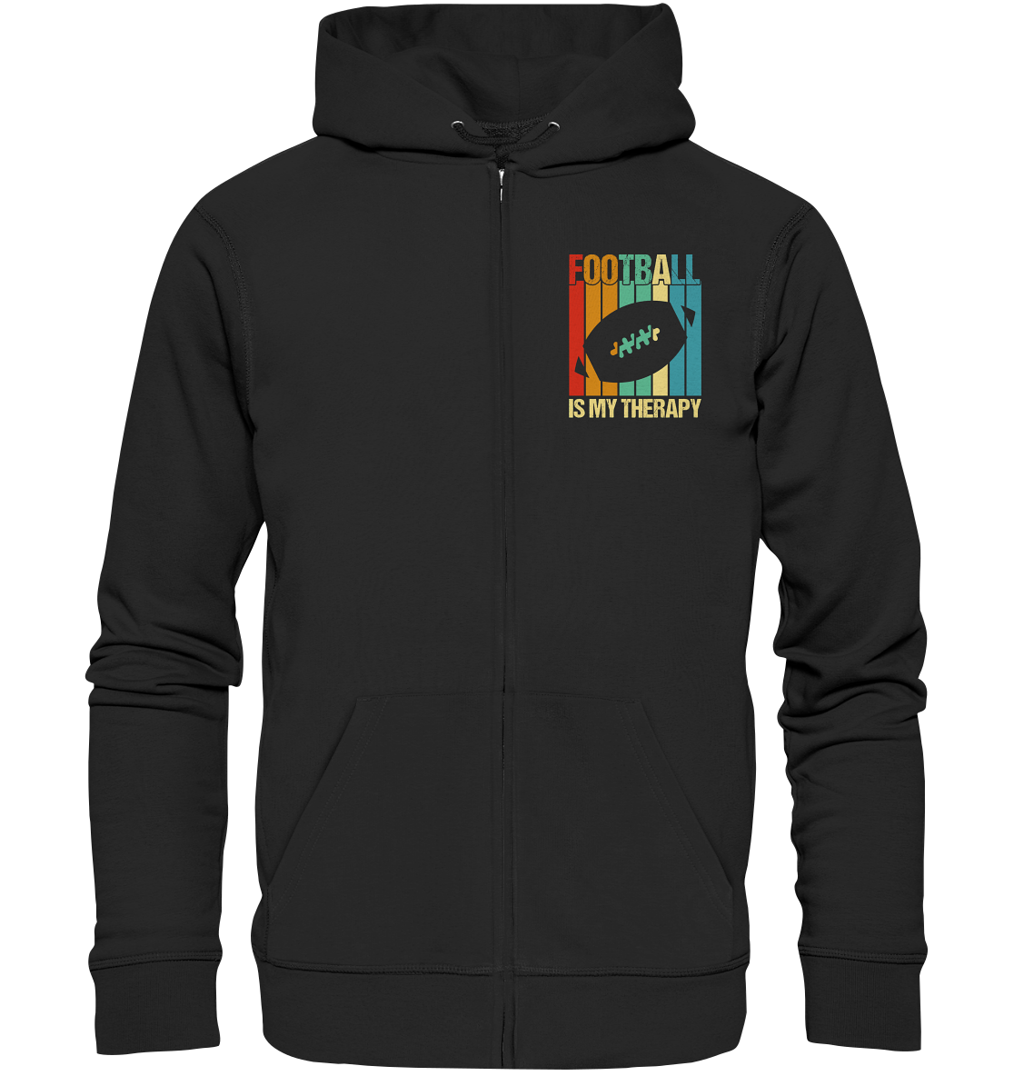 Football is my Therapy - Organic Zipper