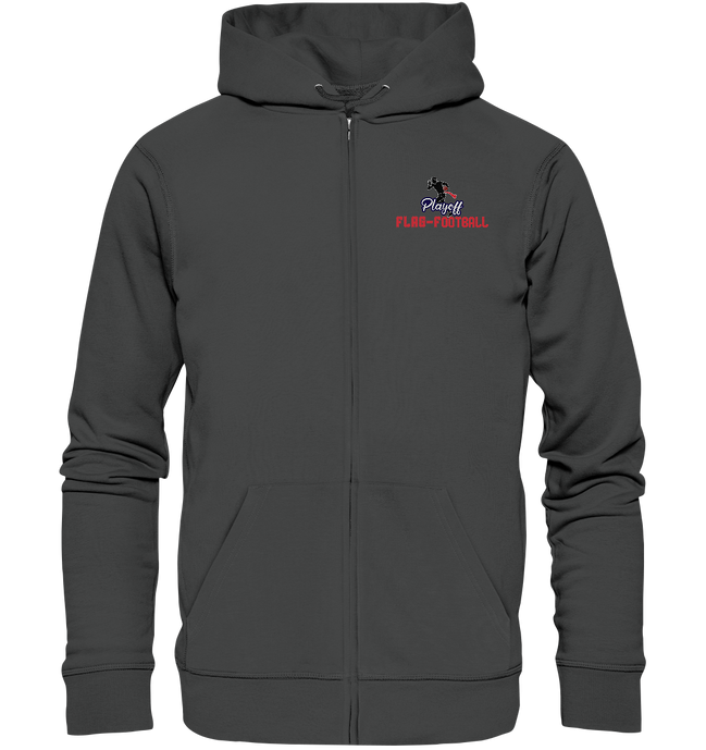 Playoff Flag Football  Men red - Organic Zipper