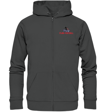 Playoff Flag Football  Men red - Organic Zipper