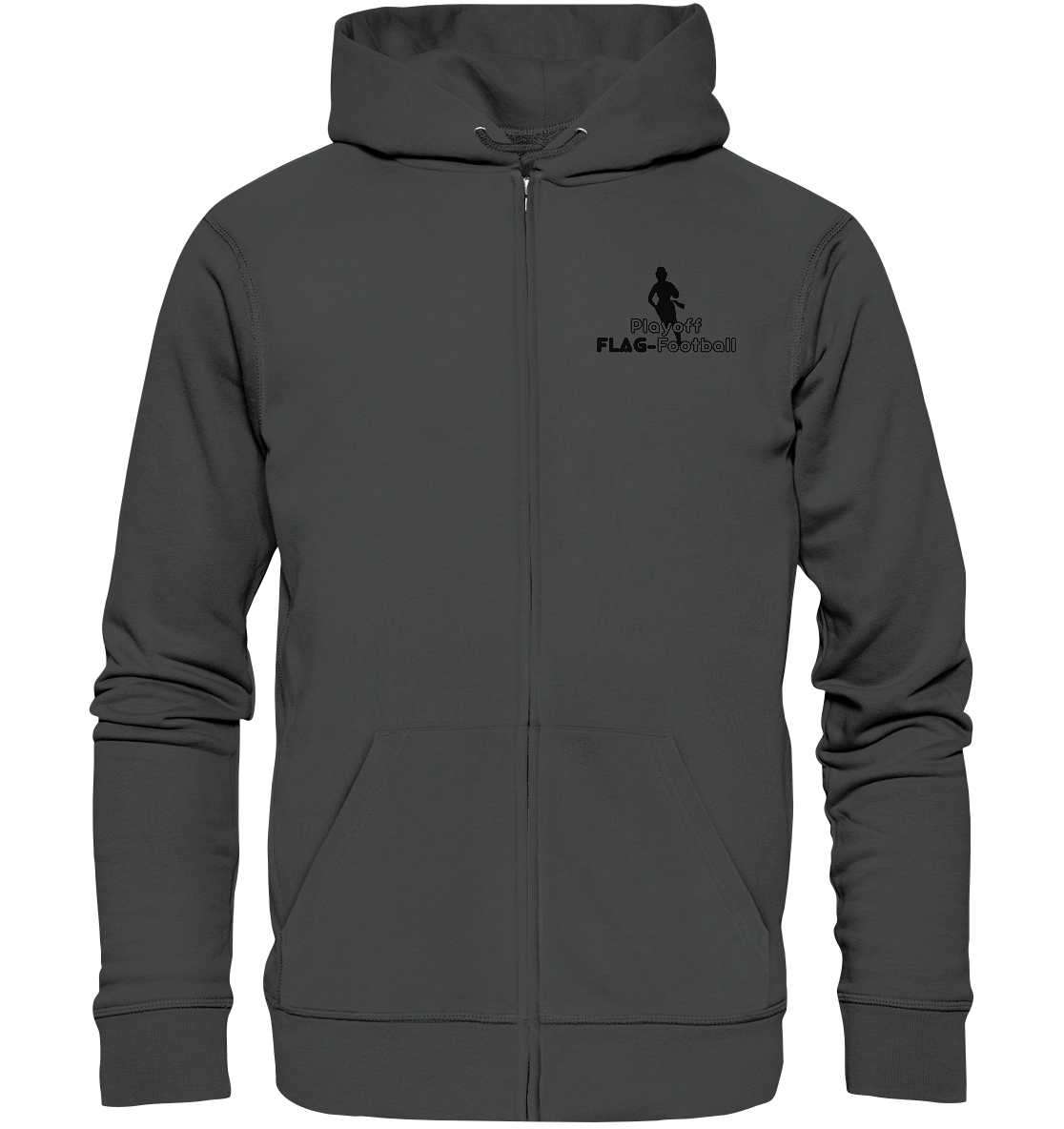 Playoff Flag Football  Women black  - Organic Zipper