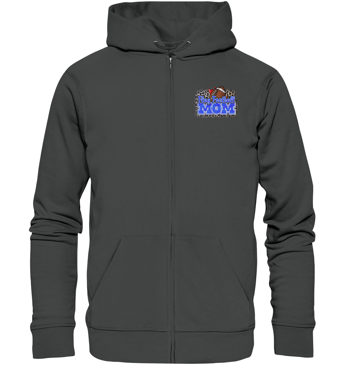 Flag Football Mom - Organic Zipper