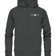 Football Heartbeat - Organic Zipper