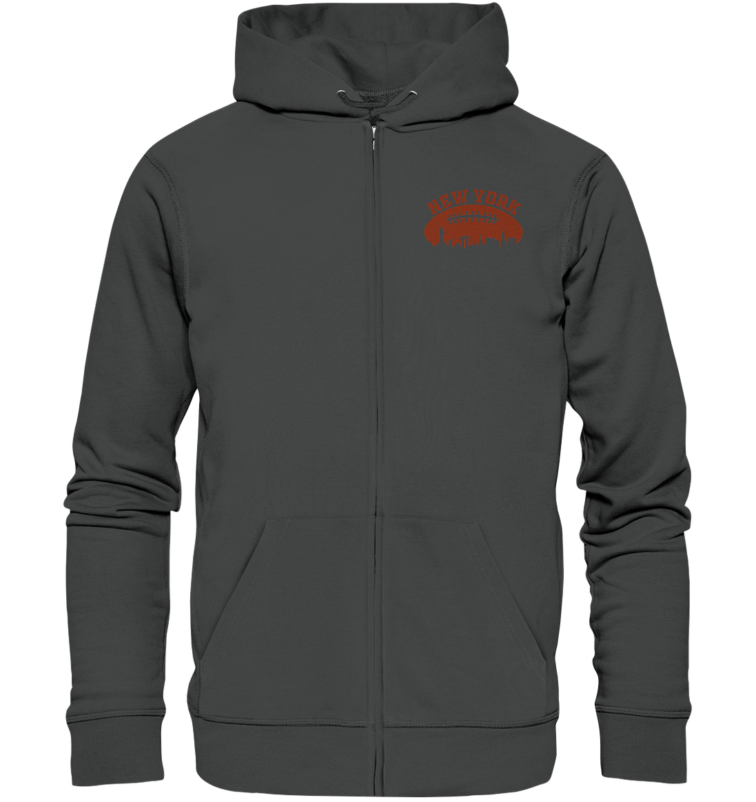 New York Football Silhoutte  - Organic Zipper