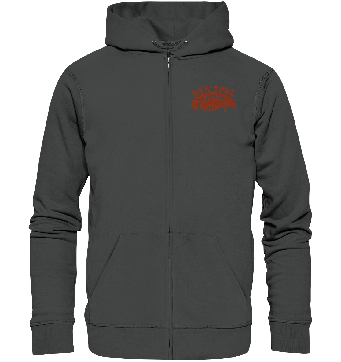 New York Football Silhoutte  - Organic Zipper