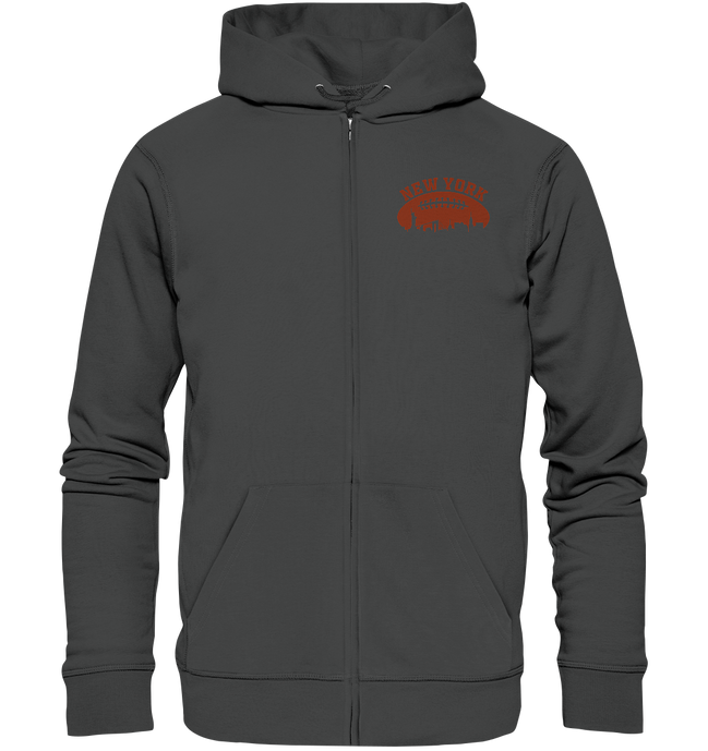 New York Football Silhoutte  - Organic Zipper