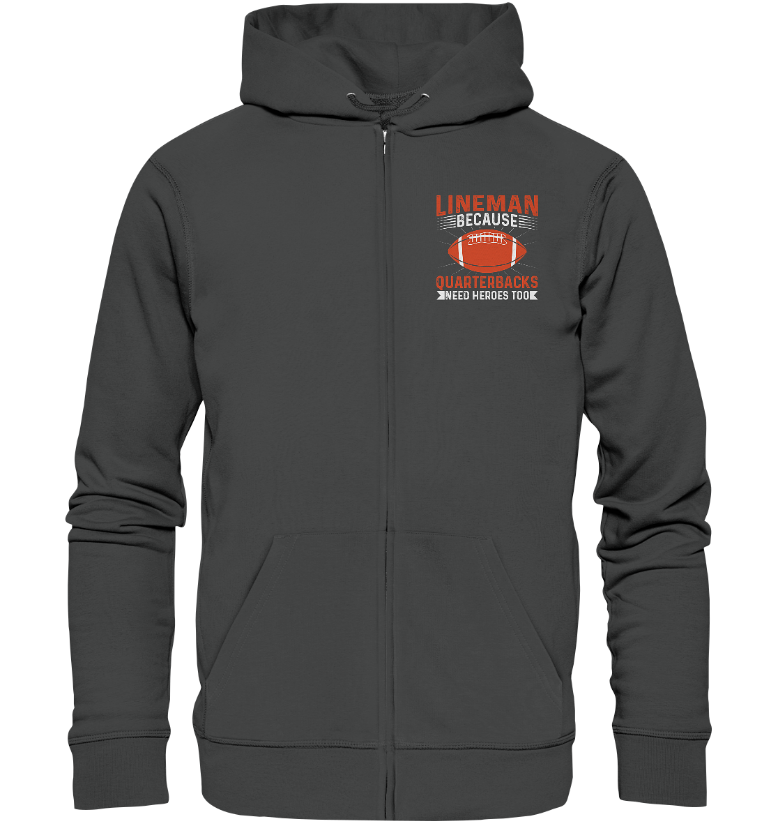 Lineman Quarterback Heroes - Organic Zipper