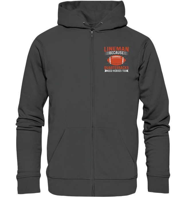 Lineman Quarterback Heroes - Organic Zipper