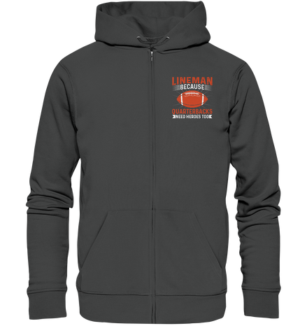 Lineman Quarterback Heroes - Organic Zipper