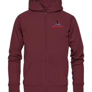 Playoff Flag Football  Men red - Organic Zipper