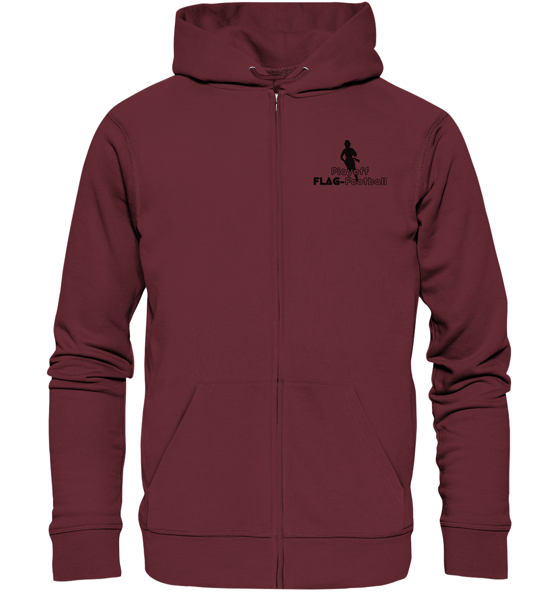 Playoff Flag Football  Women black  - Organic Zipper