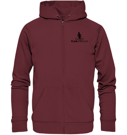 Playoff Flag Football  Women black  - Organic Zipper