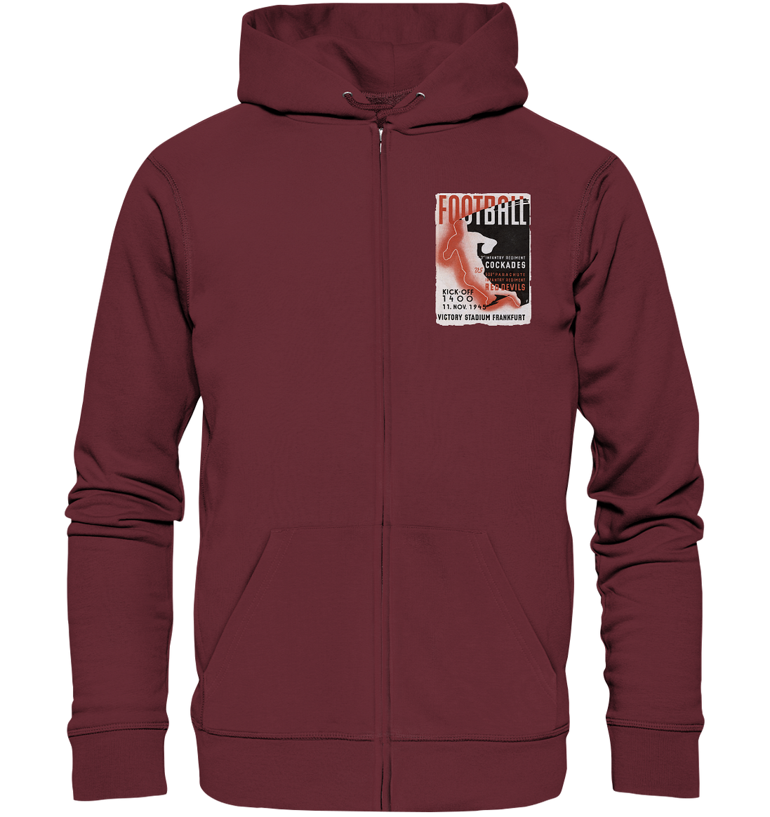 Red Devils Frankfurt 1945 - Organic Zipper