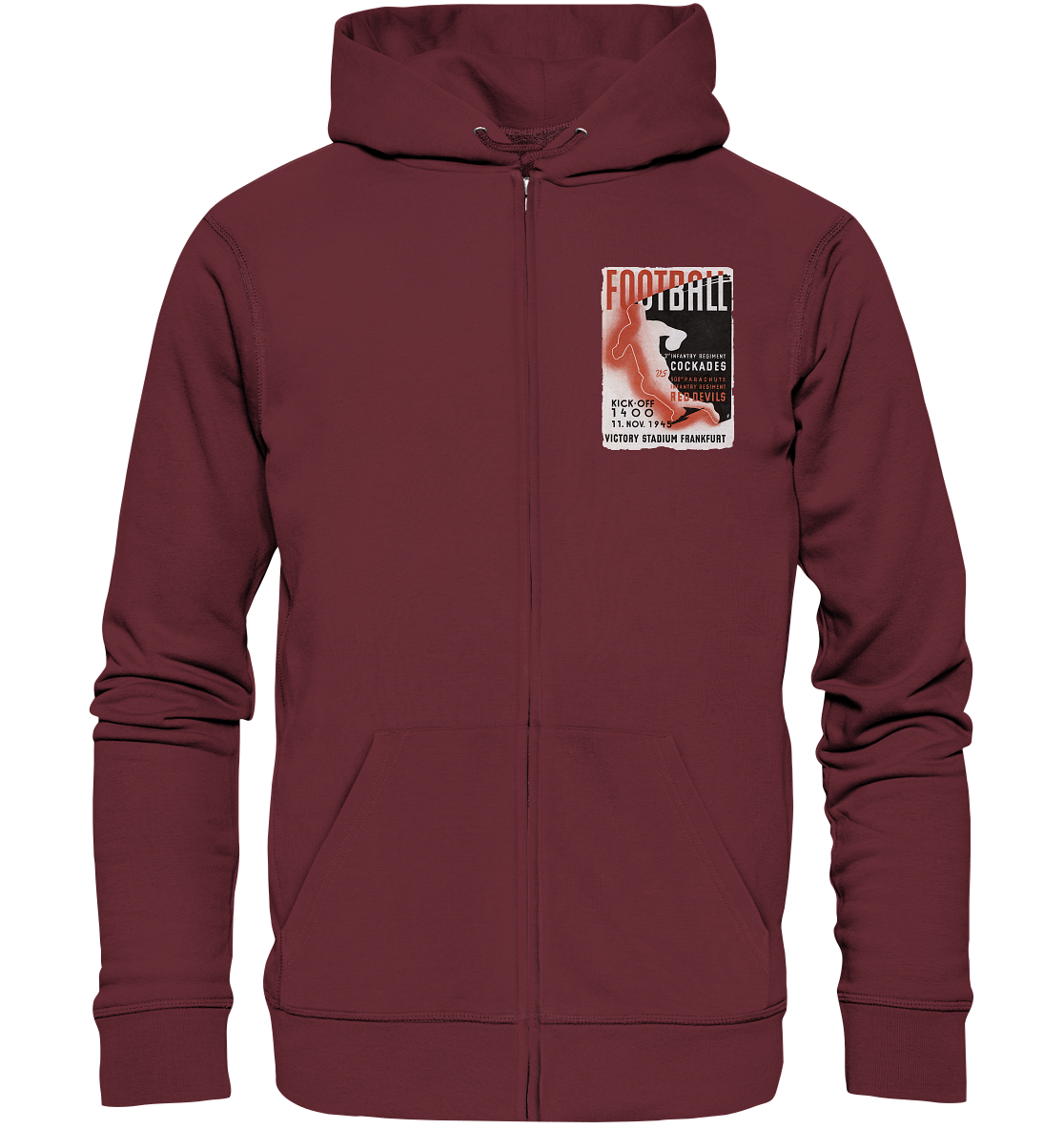 Red Devils Frankfurt 1945 - Organic Zipper