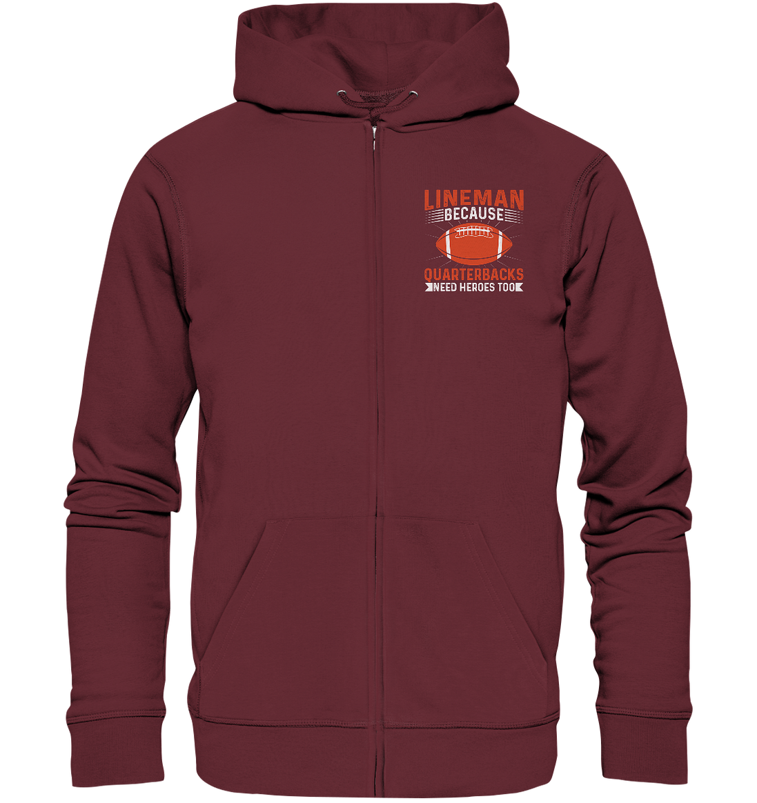 Lineman Quarterback Heroes - Organic Zipper