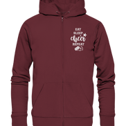 Eat Sleep Cheer - Organic Zipper