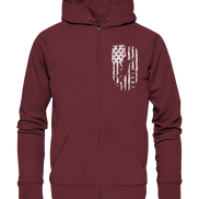 USA Flag Fight - Organic Zipper