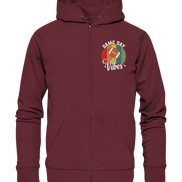 Game Day Vibes White - Organic Zipper