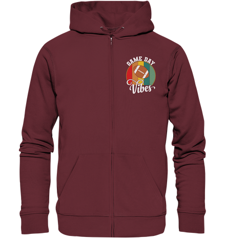 Game Day Vibes White - Organic Zipper
