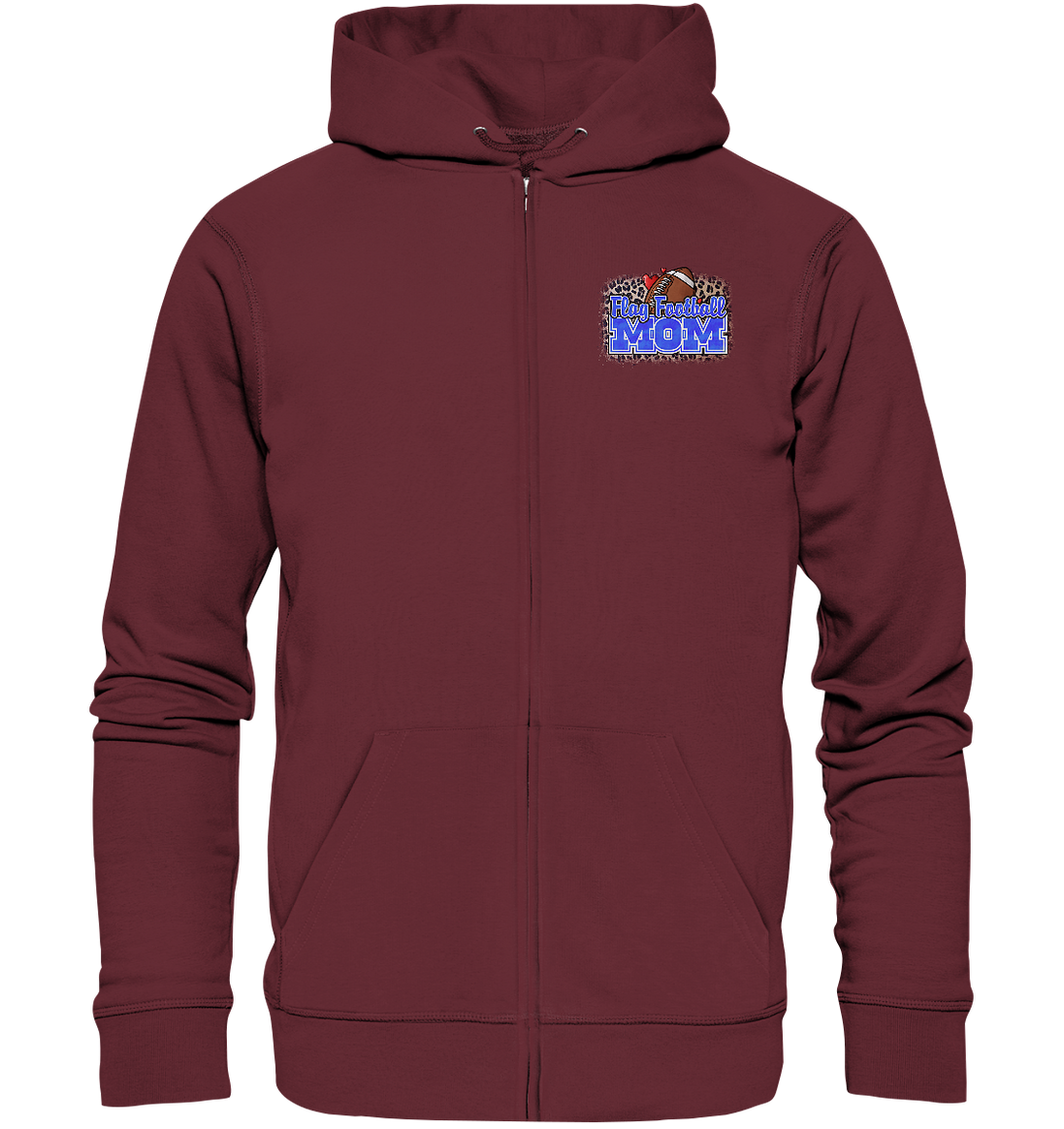 Flag Football Mom - Organic Zipper