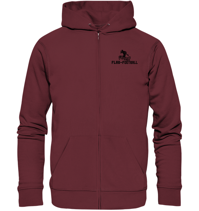 Playoff Flag Football  Men black - Organic Zipper