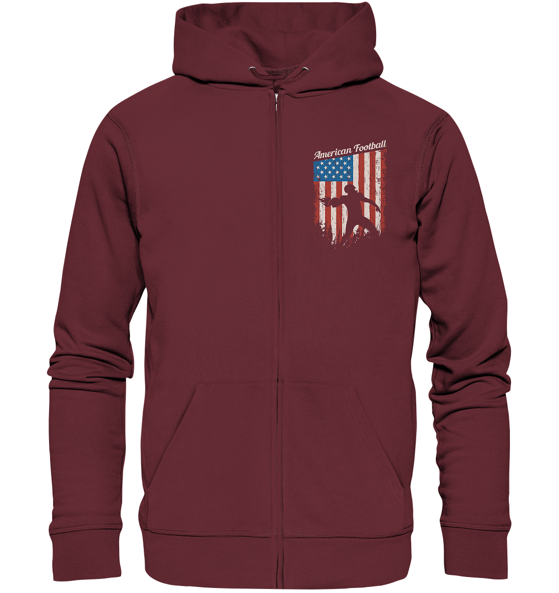 American Football Banner - Organic Zipper