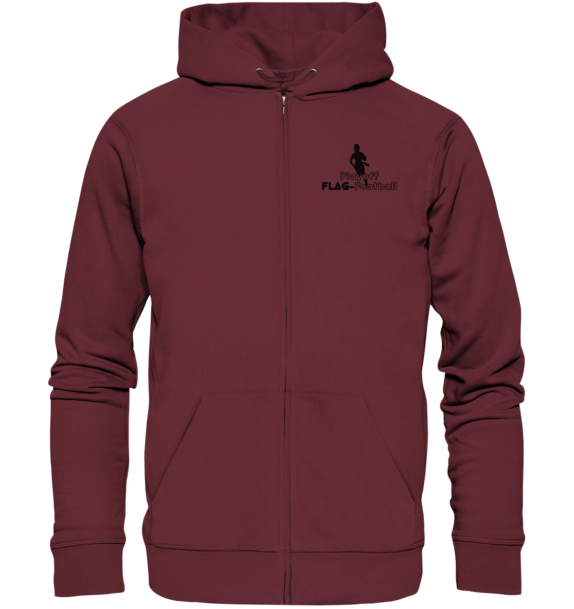 Playoff Flag Football  Women black  - Organic Zipper