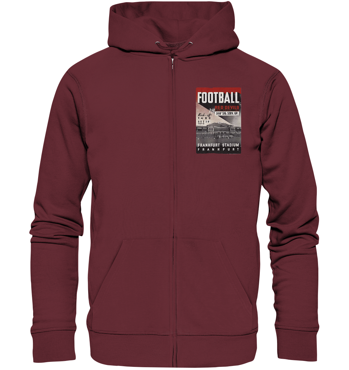 Frankfurt Football 1945 - Organic Zipper