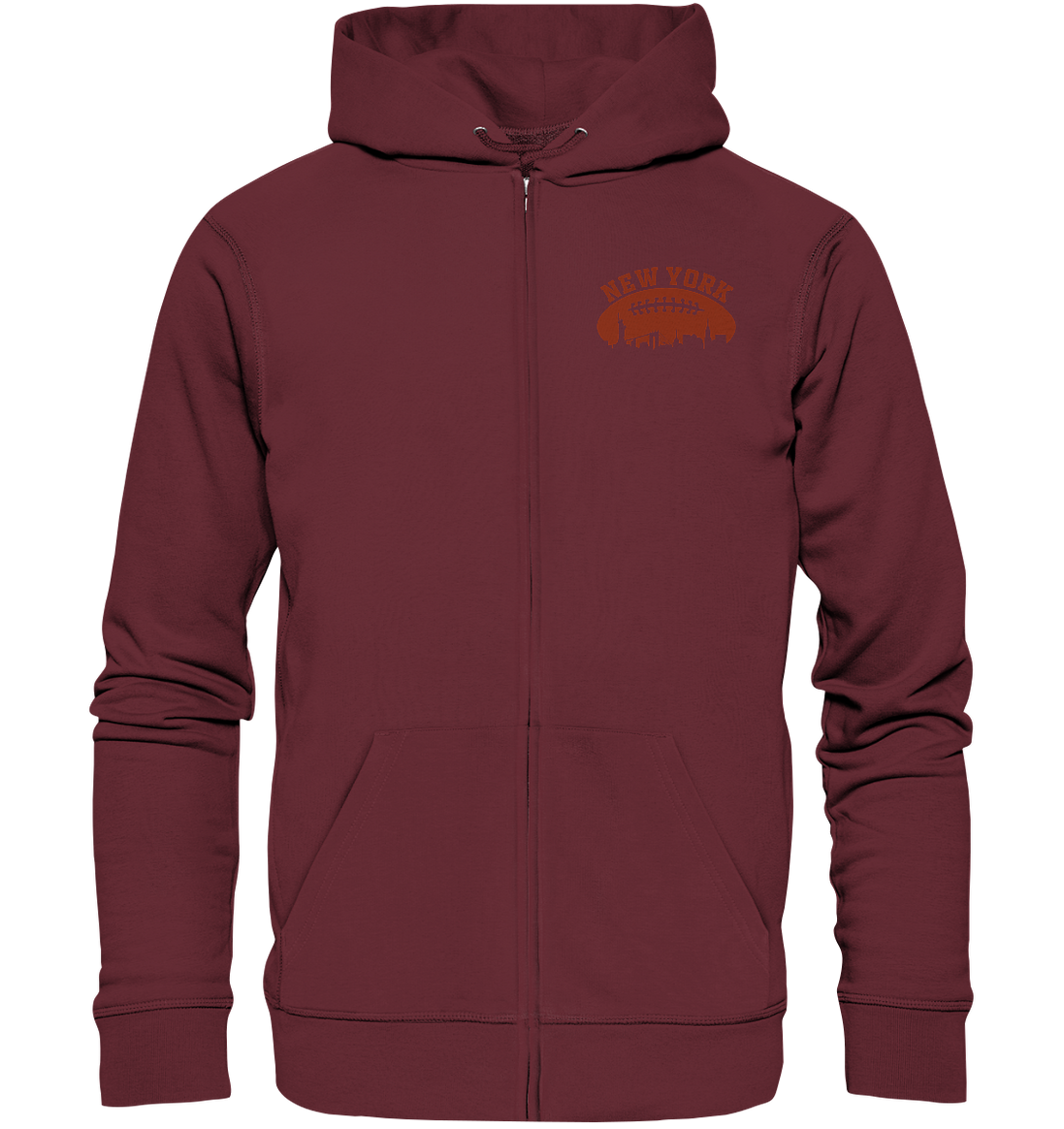 New York Football Silhoutte  - Organic Zipper
