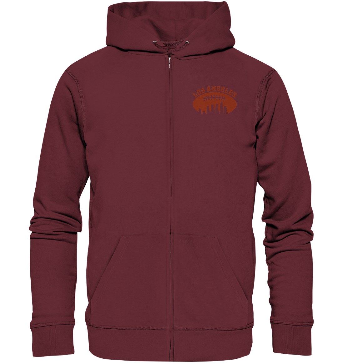 Los Angeles Football Silhouette - Organic Zipper