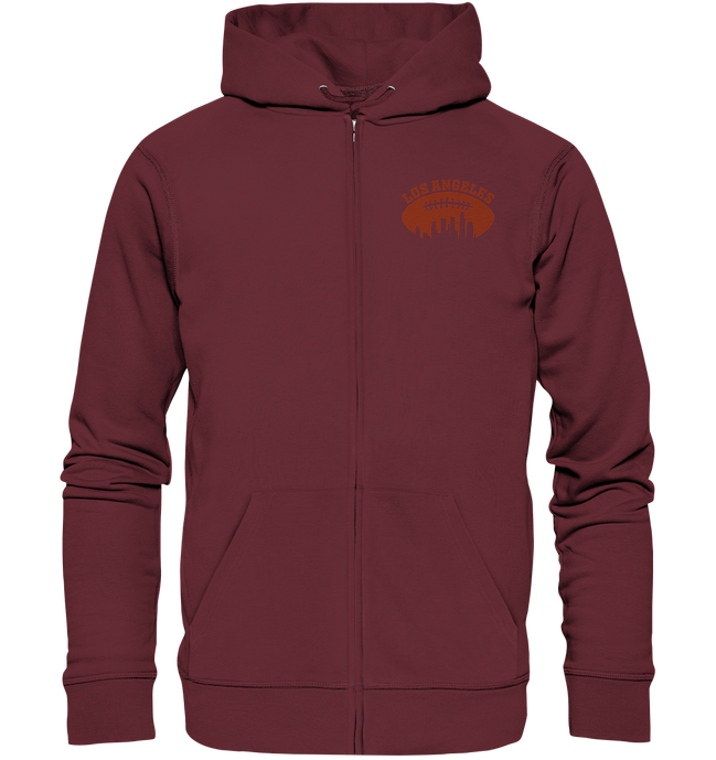 Los Angeles Football Silhouette - Organic Zipper