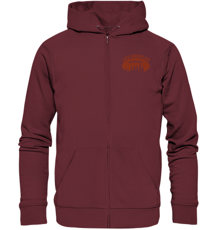 Los Angeles Football Silhouette - Organic Zipper