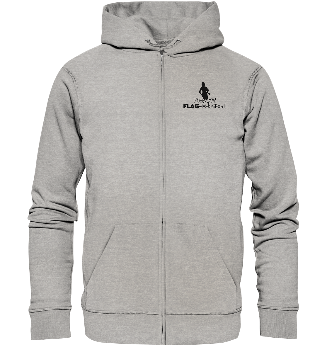 Playoff Flag Football  Women black  - Organic Zipper